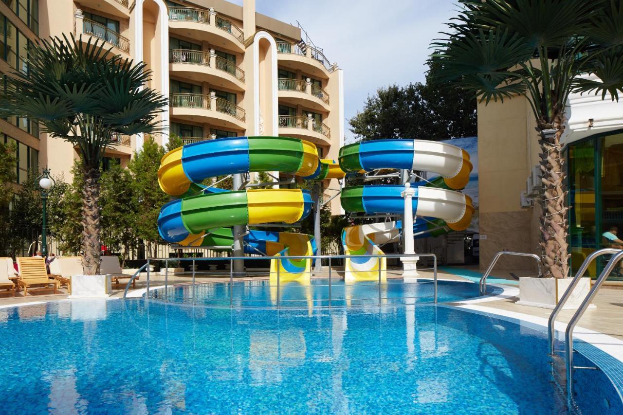 Planeta Hotel & Aquapark Free Beach Access Sunny Beach Buitenkant foto Water park at the hotel
